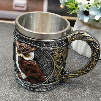 Кружка "Сова" (металл внутри)