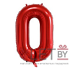 Шар (55х88 см) Цифра, 0, Красный