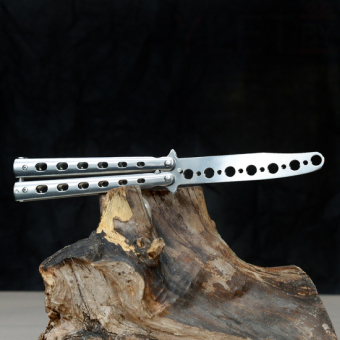 Нож бабочка Тренировочный Хром