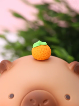 Копилка "Capybara with yummy treats", 14 см