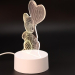 Ночник "Bear and balloon" LED, USB (9х19 см)