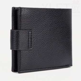 Портмоне мужское "Престиж" на магните, цвет чёрный