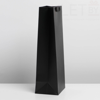Пакет под бутылку Чёрный, 13 x 35 x 10 см