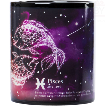 Кружка хамелеон знак зодиака Рыбы