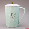 Кружка «Love u», green,  400 мл