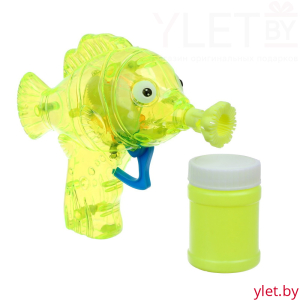 Мыльные пузыри Рыбка пистолет со светом, 50 мл