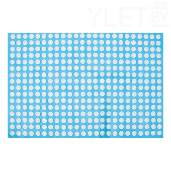 Аппликатор "Кузнецова", 384 колючки, 50 х 75 см, голубой