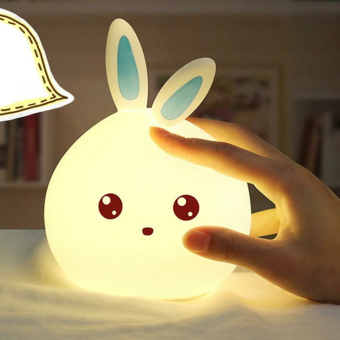 Силиконовый LED ночник Зайчик