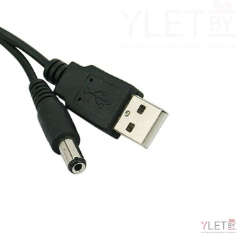 Кабель питания / переходник USB-A 2.0 - DC 2,1 х 5,5 мм (70-100см)