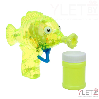 Мыльные пузыри Рыбка пистолет со светом, 50 мл