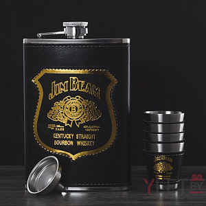 Набор фляжка и стопки Jim Beam