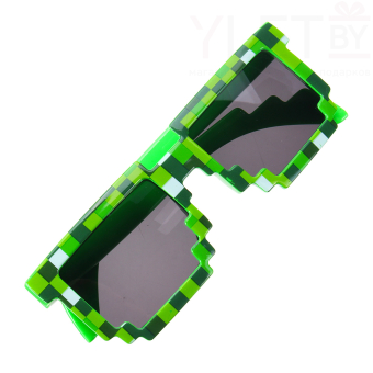 Майнкрафт (Minecraft) Очки зеленые-