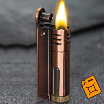 Зажигалка бензиновая Патрон Бронза