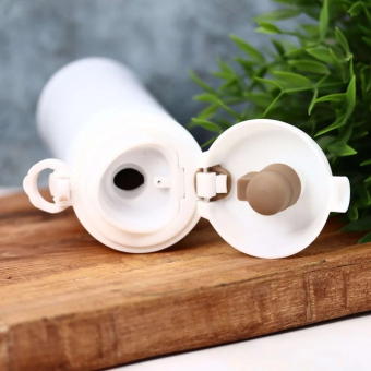 Термос термокружка прямой Белый, 380 мл