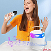 Караоке колонка Bluetooth с микрофоном Белая