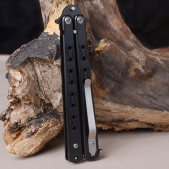 Нож бабочка Черный Звено