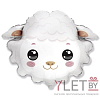 Шар (30''/76 см) Фигура, Голова, Нежная Овечка