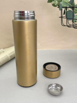 Термос с датчиком температуры «Metallic», gold (500 ml)