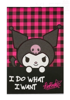 Блокнот А6 "Kuromi", 60 л, клетка, на гребне