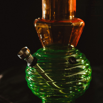 Бонг 30-32 см радужный-02