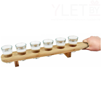 Набор шотов на подставке, 6 шт