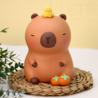Копилка "Capybara duck", brown (19,5 см), пластик