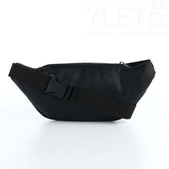 Сумка поясная "Элит" на молнии, 30*8*13 см, чёрный
