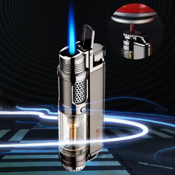 Зажигалка газовая турбо Power Серебро