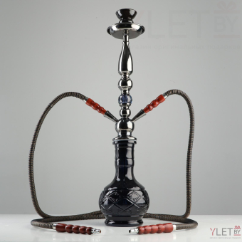Кальян в сборе "Siyah" 65 см, 2 трубки