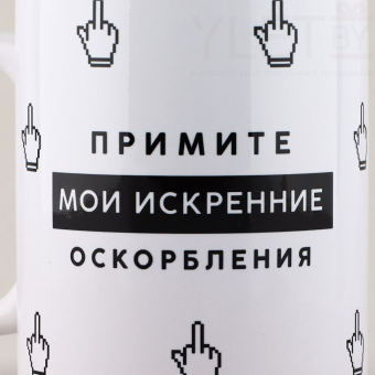 Кружка «Искренние оскорбления», 320 мл