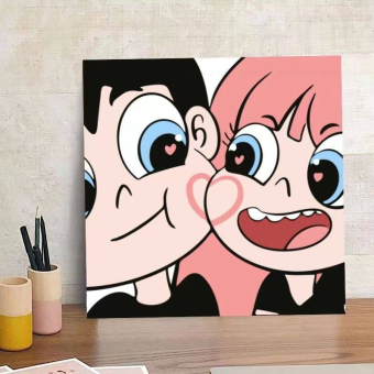 Алмазная мозаика на подрамнике "Любовь", 20*20 см