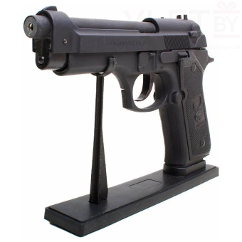 Зажигалка Пистолет Беретта черный большой