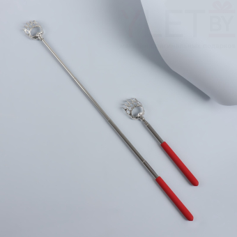 Телескопическая чесалка для спины, 21 / 58 см, цвет МИКС (лапка)