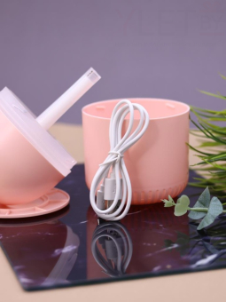 Настольный увлажнитель воздуха - ночник "Cat in a spacesuit", pink, (портативный, USB)