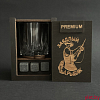 Набор для виски Premium « Заядлый рыбак» (cтакан + 3 камня)