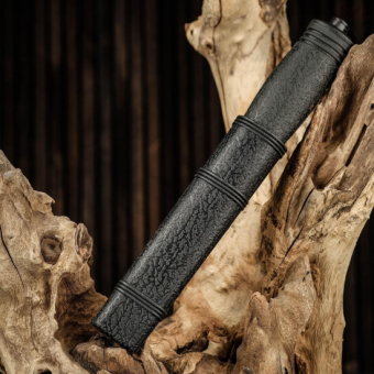 Нож тактический "Альфа", клинок 11 см, со стеклобоем, черный