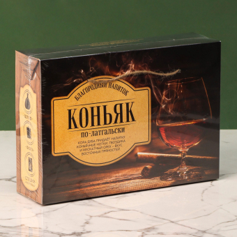 Набор для приготовления алкоголя "Коньяк по-латгальски",набор трав и специй, штоф, фляга