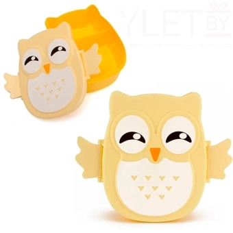 Ланч-бокс "Сова" желтая