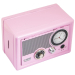 Копилка сейф с ключом Радио ретро Розовая Копилка сейф с ключом Радио ретро Розовая