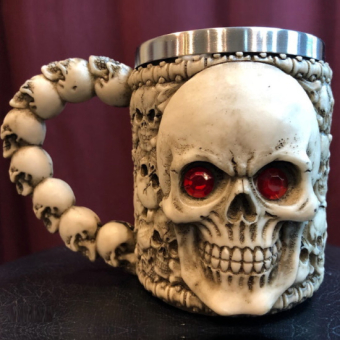 Кружка металлическая Скелет №2