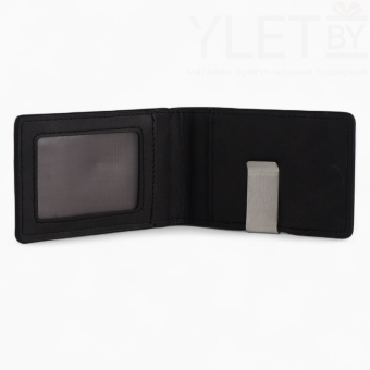 Зажим для купюр, карт, картхолдер, портмоне, чёрный