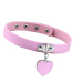 Чокер с подвеской "Сердце" розовый
