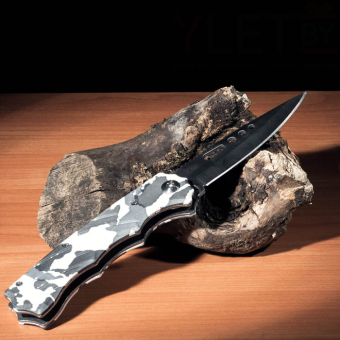 Нож складной Stainless Камуфляж серый