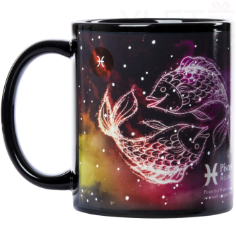 Кружка хамелеон знак зодиака Рыбы