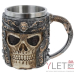 Кружка металлическая Череп со львом