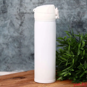 Термос термокружка прямой Белый, 380 мл