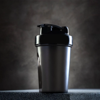 Спортивный шейкер "Matte", black (400 ml)