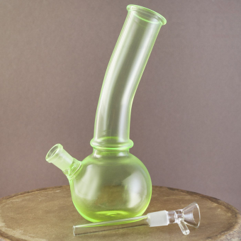 Бонг стеклянный 20 см Салатовый