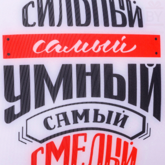 Подушка декоративная антистресс «Самый сильный, самый умный, самый смелый»