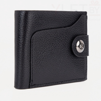 Портмоне мужское "Престиж" на магните, цвет чёрный